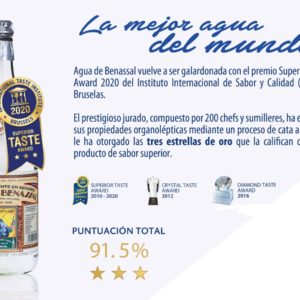 Agua mineral Solan de Cabras 1L 12 botellas cristal retornable-Zaragoza